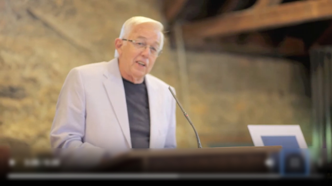 John reading from his story